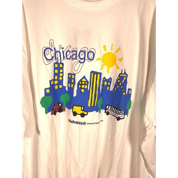 Madhappy Chicago Exclusive Middle Weight Jersey Tee NWT‎ Size XXL - Picture 6 of 9
